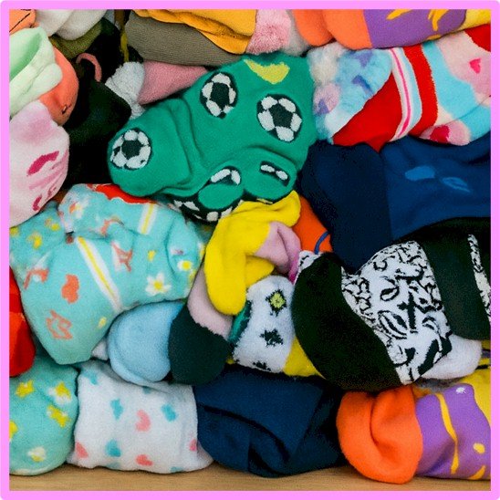 Multiple pairs of ankle socks